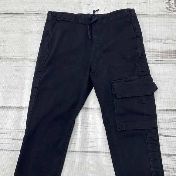 Uma Raquel Davidowicz Pants Black Elastic Ankle Joggers Pockets Spicy Size Large - Picture 4 of 11